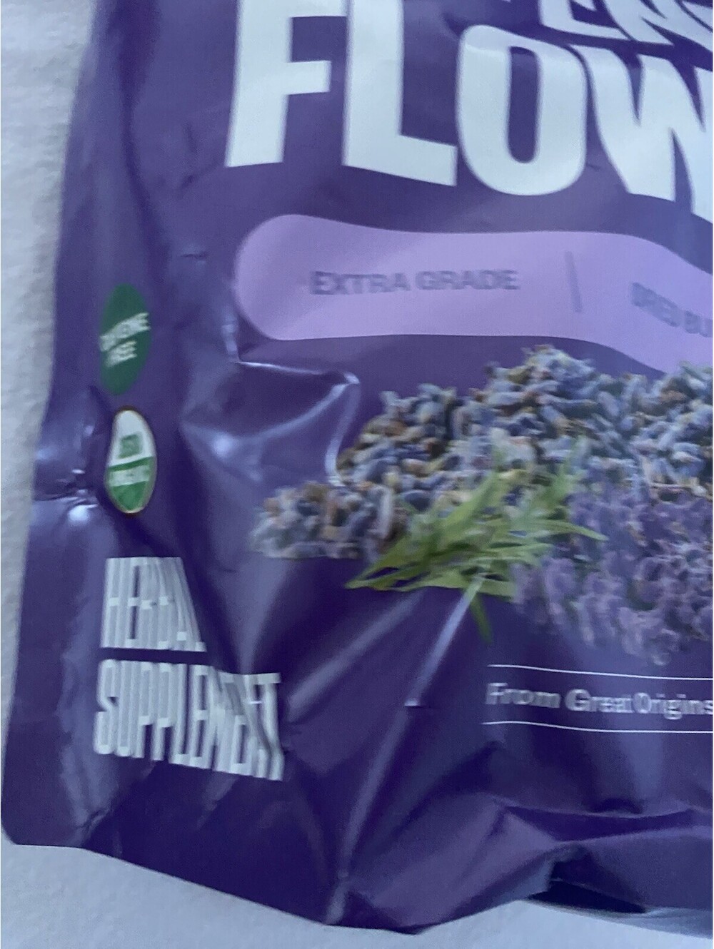 New Bag Of Lavender French Flower Buds Organic Dried 16oz From Great Origins - Picture 6 of 6
